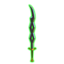 1024x1024px Sword Energized Vertical 088 Green