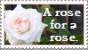 A rose for a rose stamp by thebluemaiden