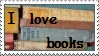 I love books stamp