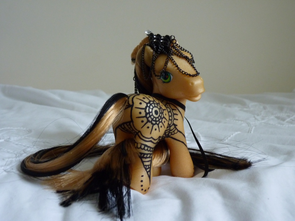 custom my little pony Black Henna pony 2