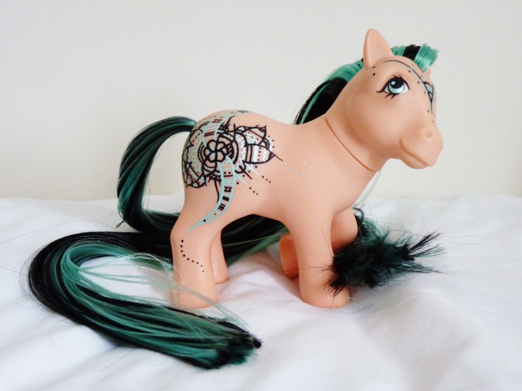 custom my little pony aqua dark henna 4