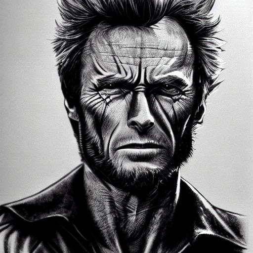 AI generated Clint Eastwood as Wolverine by kodiboz on DeviantArt