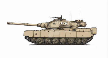 AI generated M4A1 Sherman x M1A1 Abrams