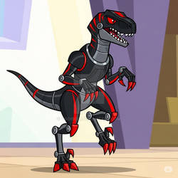 Robo Dino Velociraptor inspired