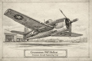 F6F Hellcat AI Sketch