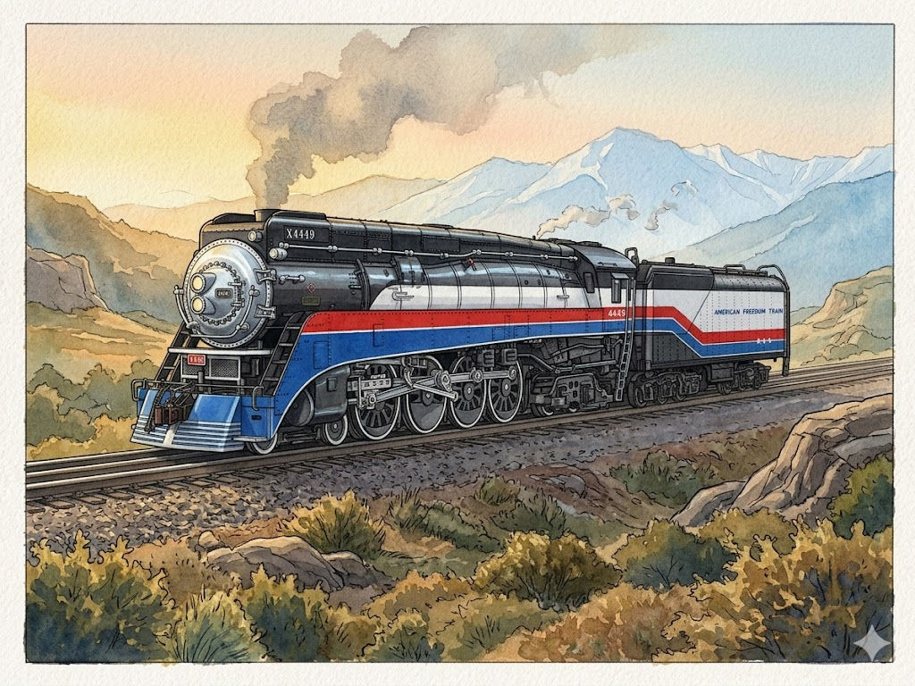 Deviantart Sp Train Southern Pacific 4449, GS-4 Freedom Train by kodiboz on DeviantArt