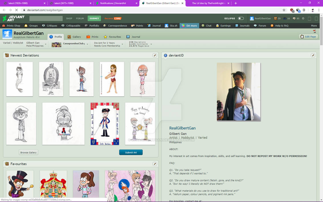 Classic Deviantart DeviantArt Classic Snapshot by RealGilbertGan on DeviantArt