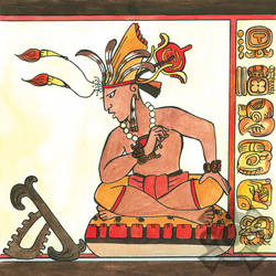 Throned Maya Ruler