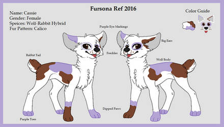 Cassie Fursona Ref 2016