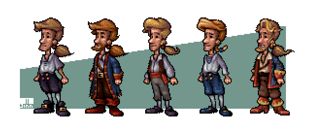 Guybrush Evolution Chart by JINNdev