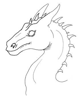 Pern Dragon Bust Template