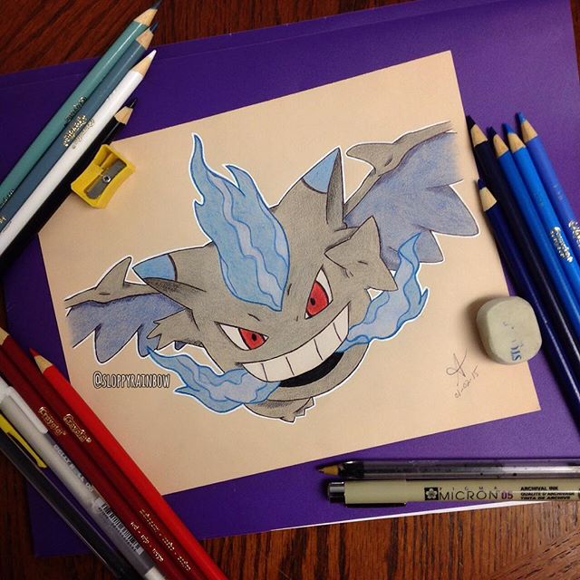 Charizard x Gengar Fusion-Artwork by @Creativity_Artopia