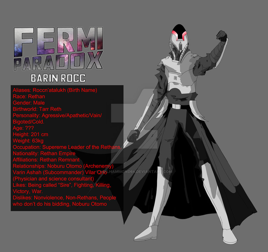 Barin Rocc Character Profile REDO by NeilHammond64 on DeviantArt