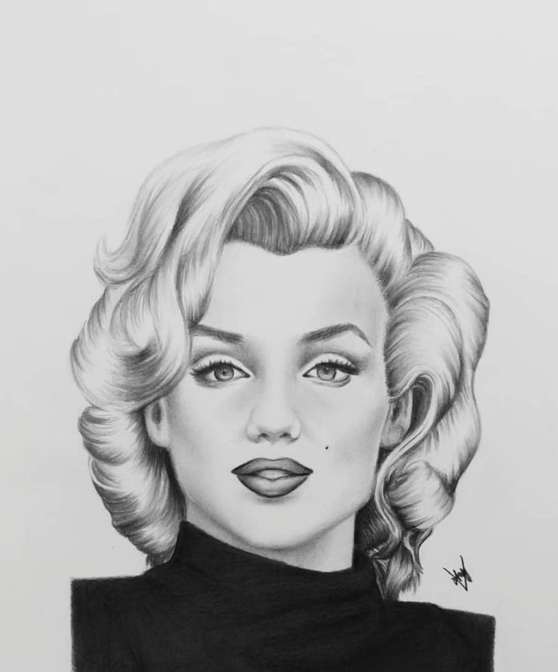 Marilyn Monroe Drawing by AndyVRenditions on DeviantArt