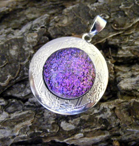 Dichroic Glass Locket