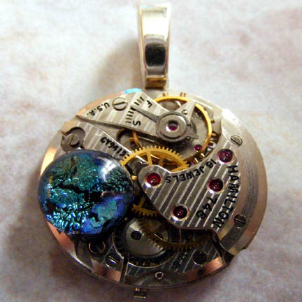 Mechanical Earth Glass Pendant