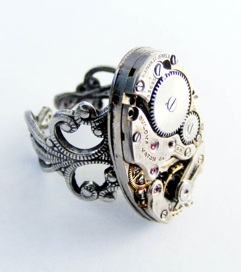 Steampunk Adjustable Ring 3