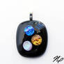 Fused Glass BUBBLES Pendant