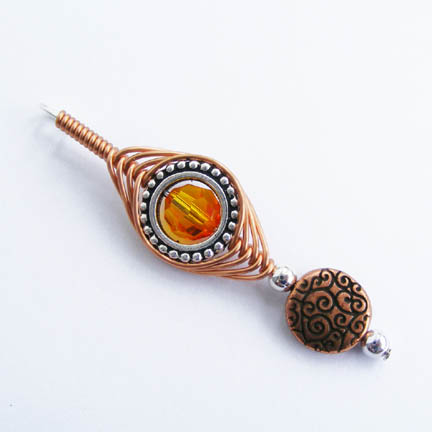 Steampunk Wire Wrap Pendant