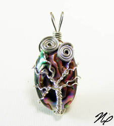 Paua Tree of Life Pendant