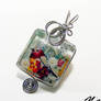 Wire Wrap Glass Tile Pendant 2