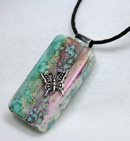 Butterfly Domino Pendant 3