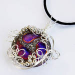 Wire Wrap Button Pendant by Create-A-Pendant