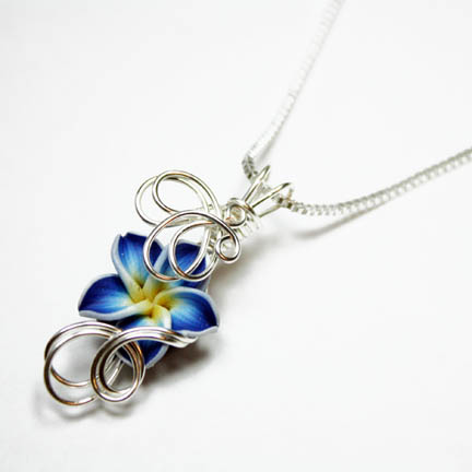 Wire Wrap Flower Pendant 2