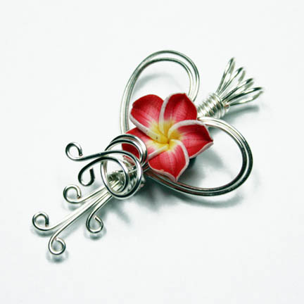 Wire Wrap Flower Valentine