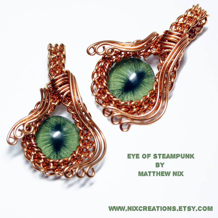 Evil Eye of Steampunk Pendant