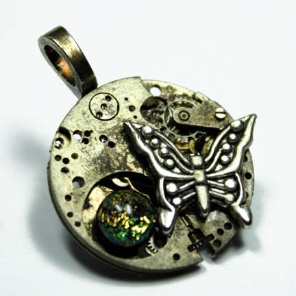 Steampunk Butterfly Pendant