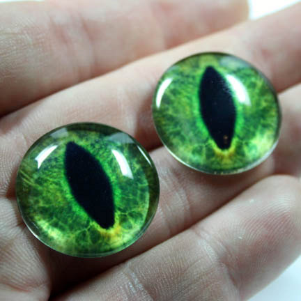 Evil Green Dragon Eye Cabachons 4 Jewelry Making by Create-A-Pendant on  DeviantArt