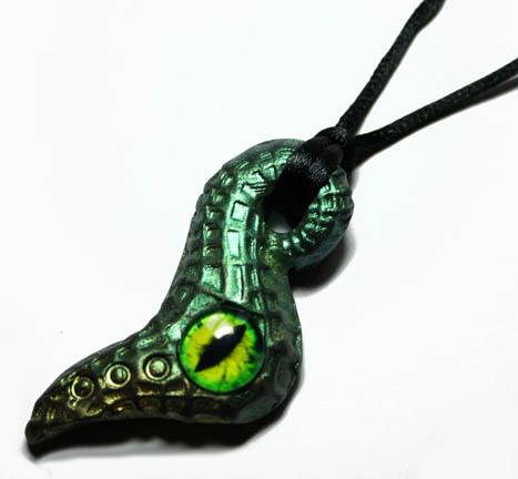 Eye of the Baby Dragon Tail Pendant