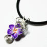 Wire Wrap Tropical Flower PERFUME Pendant 5