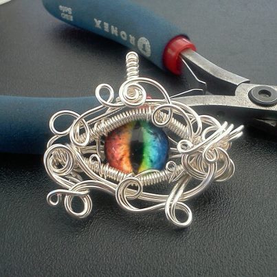 Beastmaster Rainbow Dragon Eye Pendant