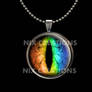 Rainbow Dragon Eye Pendant with Necklace