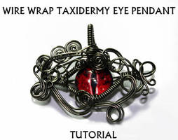 Wire Wrap Taxidermy Eye Pendant Tutorial