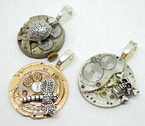 Steampunk Altered Art Pendants by Create-A-Pendant