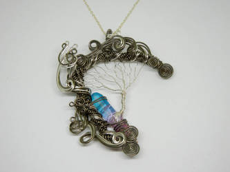 Wire Wrap Tree of Life Crystal Pendant by Create-A-Pendant