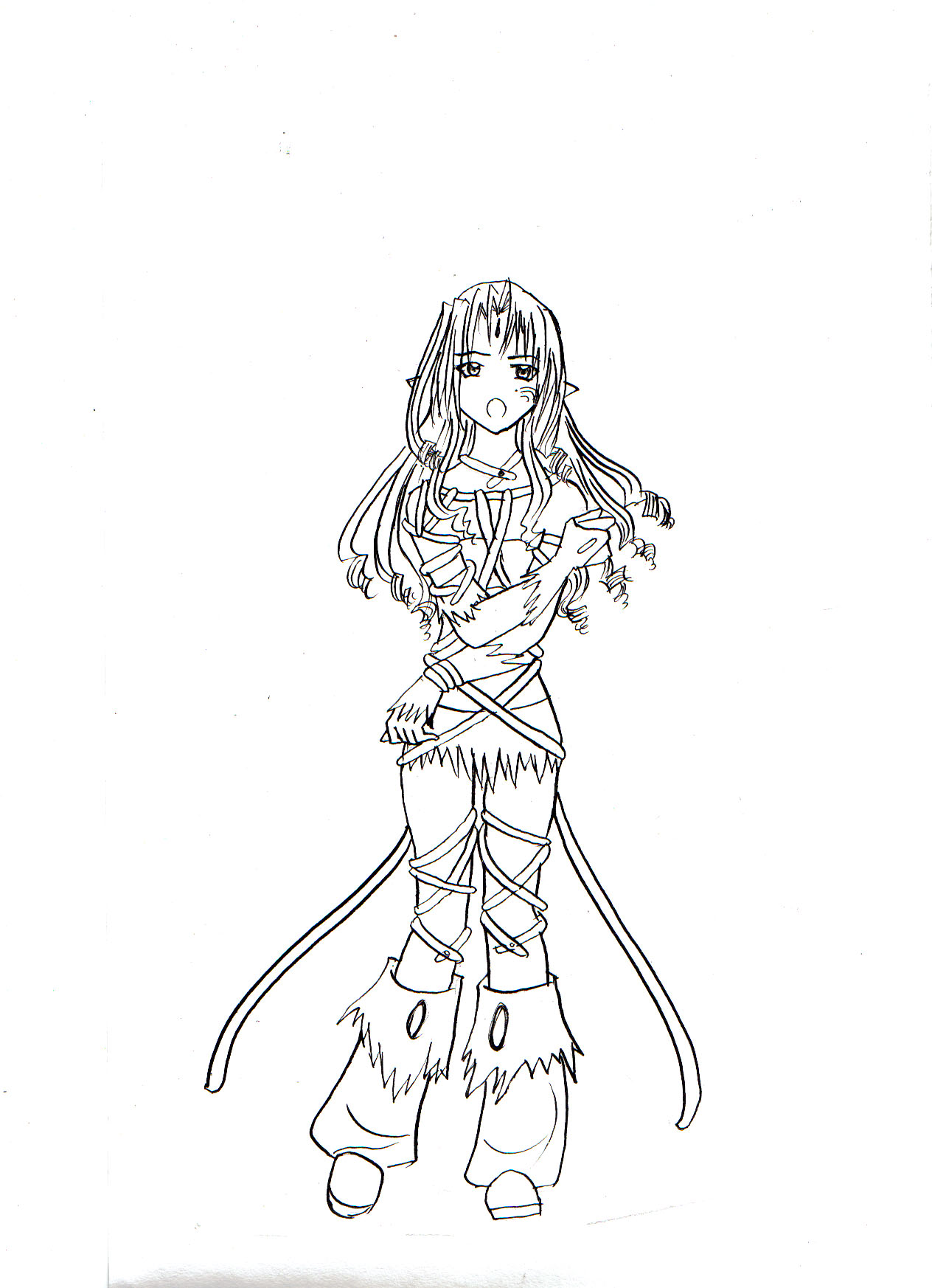 Song of forest lineart