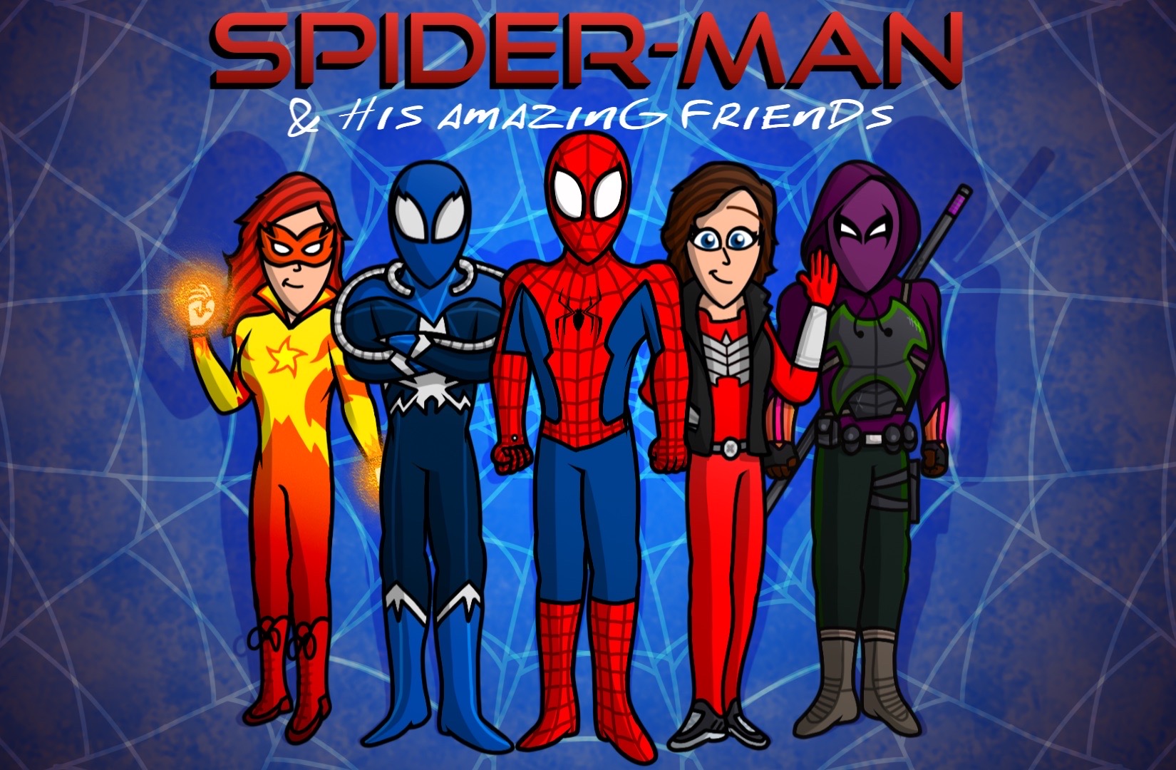 Spidey and his amazing friends by DracoAwesomeness on DeviantArt