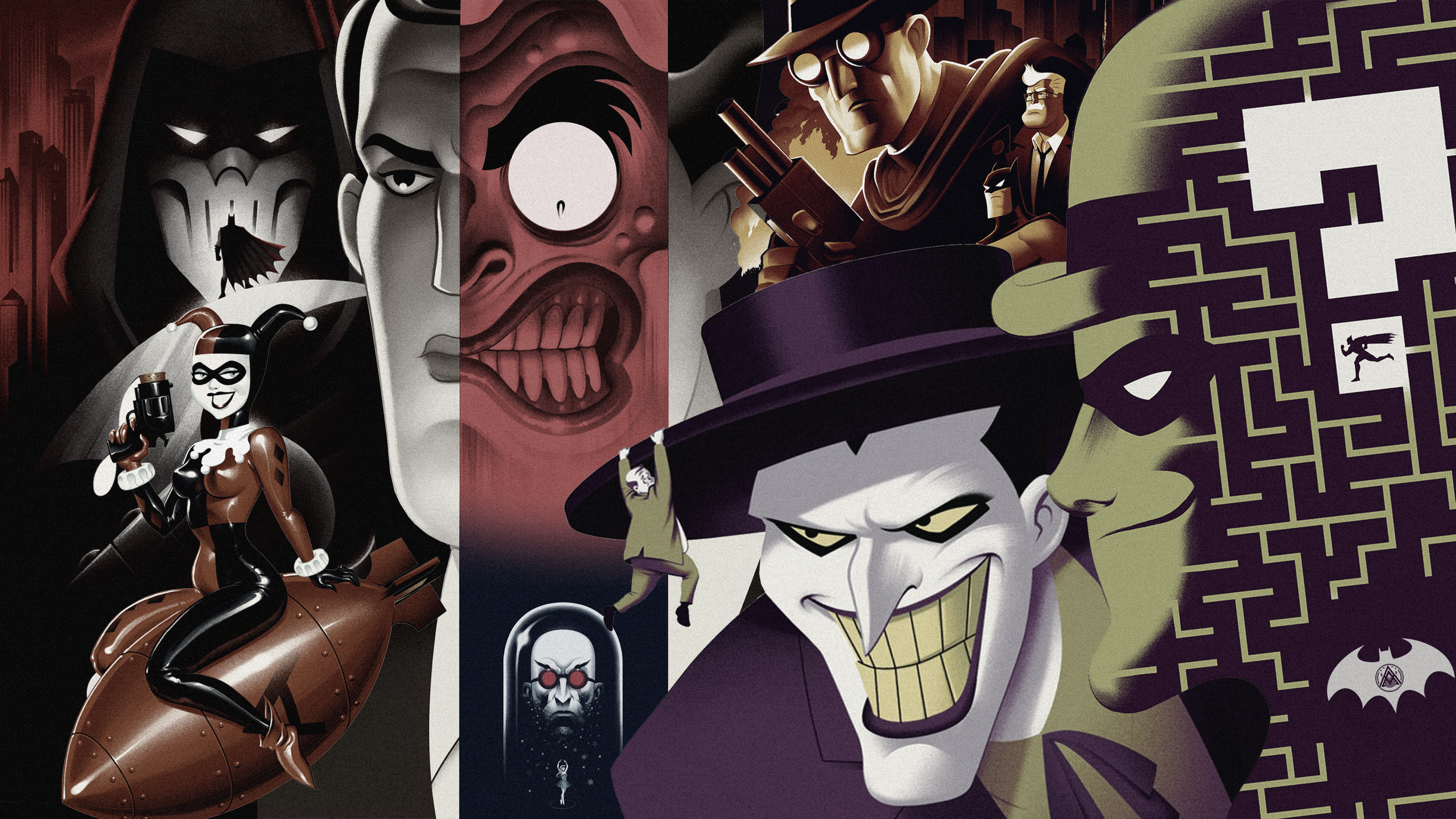 Batman The Animated Series : Villains 4K Wallpaper by ZaetaTheAstronaut on  DeviantArt