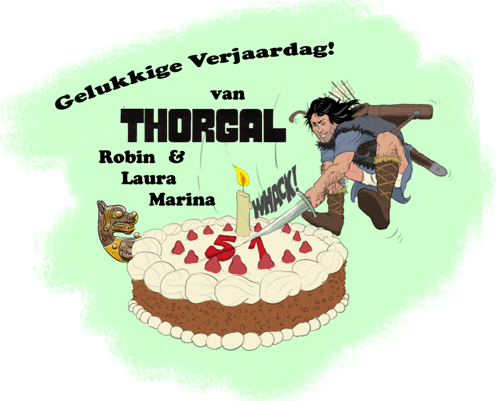 Thorgal birthday cart