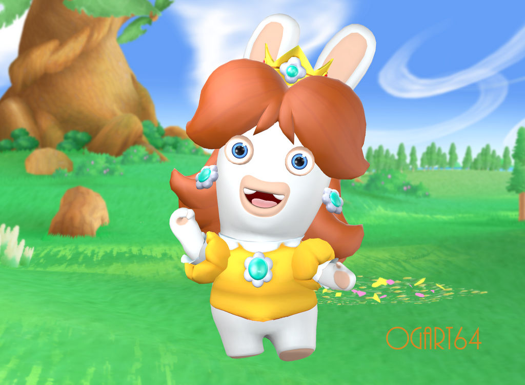 Rabbid Daisy by obeth0 on DeviantArt