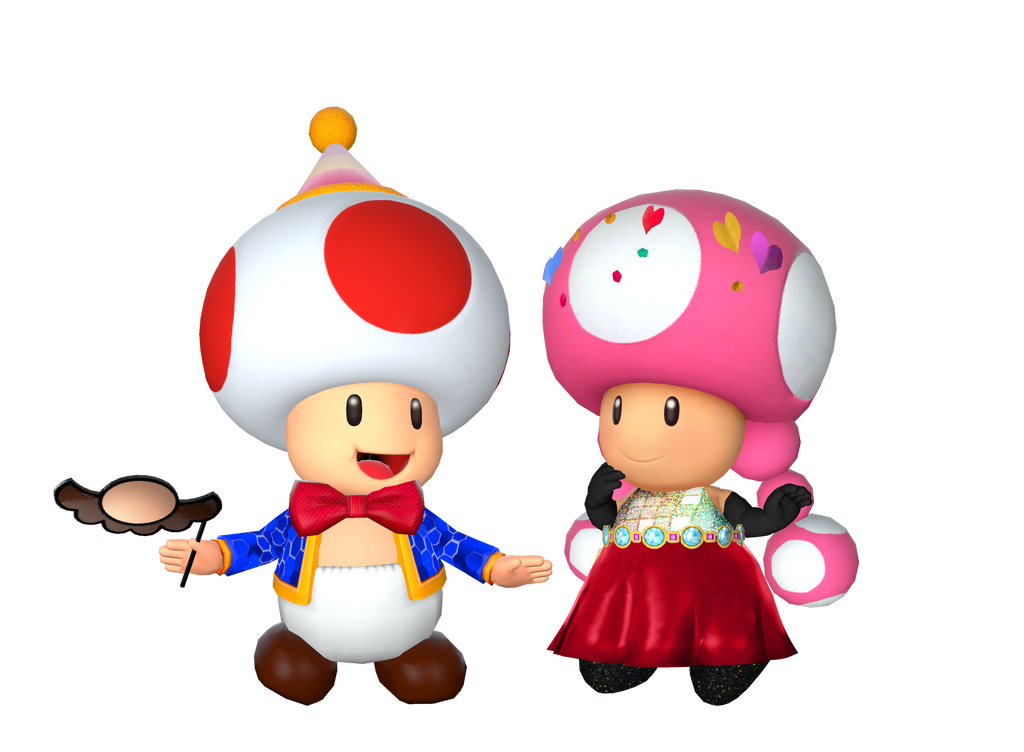 Toad And Toadette Red Carpet Render by obeth0 on DeviantArt