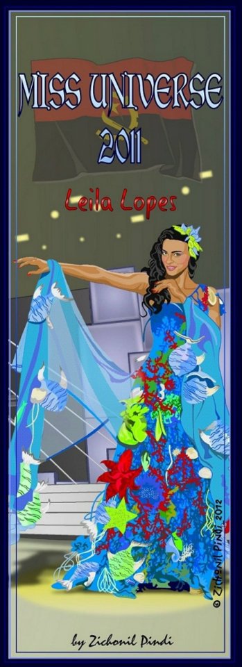 Miss Universe 2011 Bookmark (National Costume)