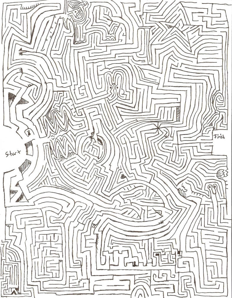 Maze Sketch by farfromfiji on DeviantArt