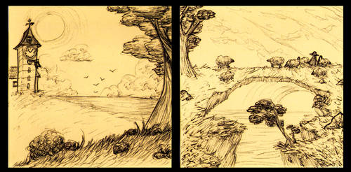 post-it landscapes