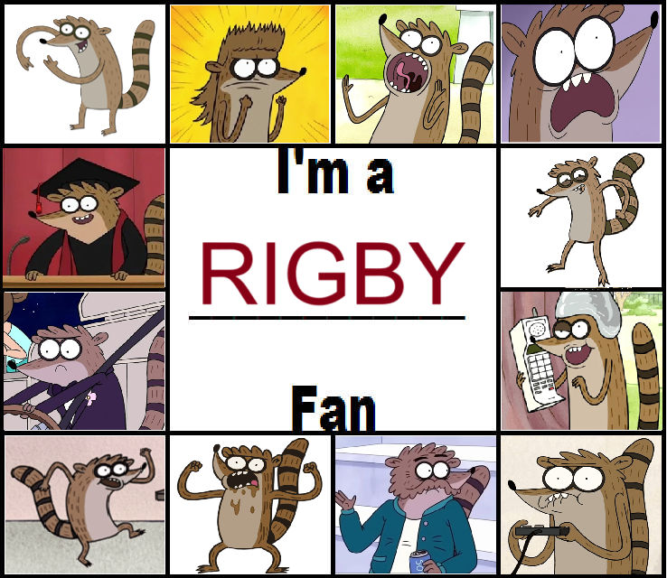 Cool Rigby Banner I'm A Rigby Fan by MCCToonsfan1999 on DeviantArt