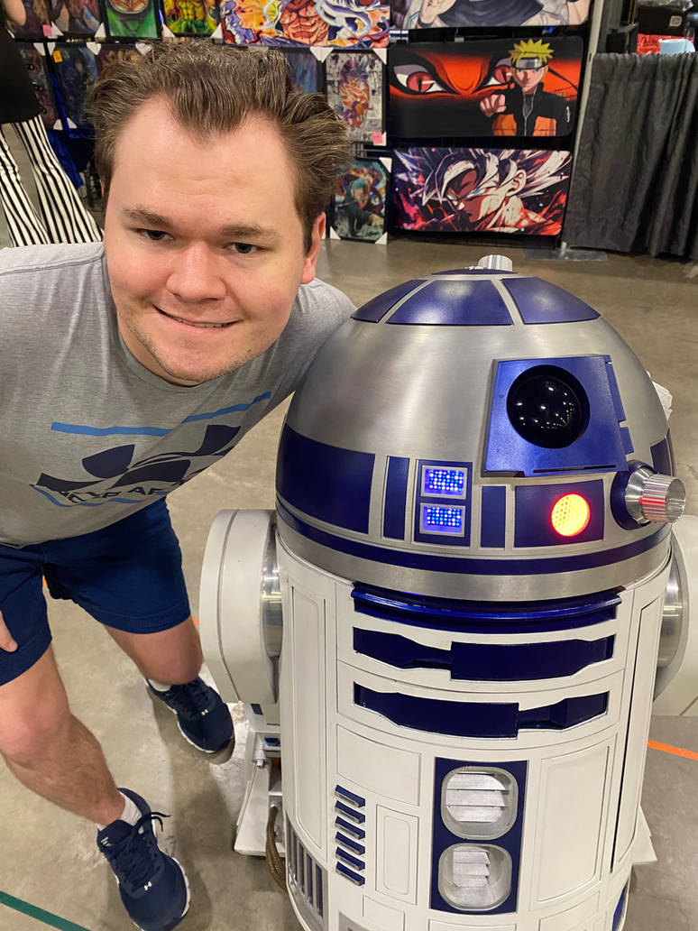 Hugging R2 D2 Me with R2-D2 by MCCToonsfan1999 on DeviantArt
